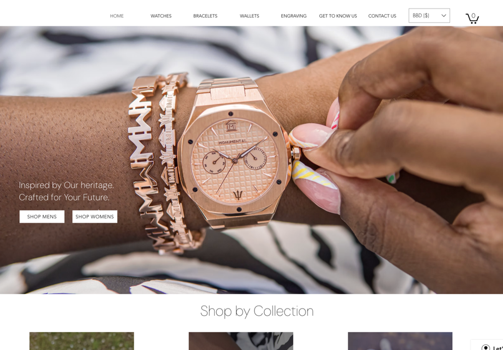 Monumental Watches Homepage